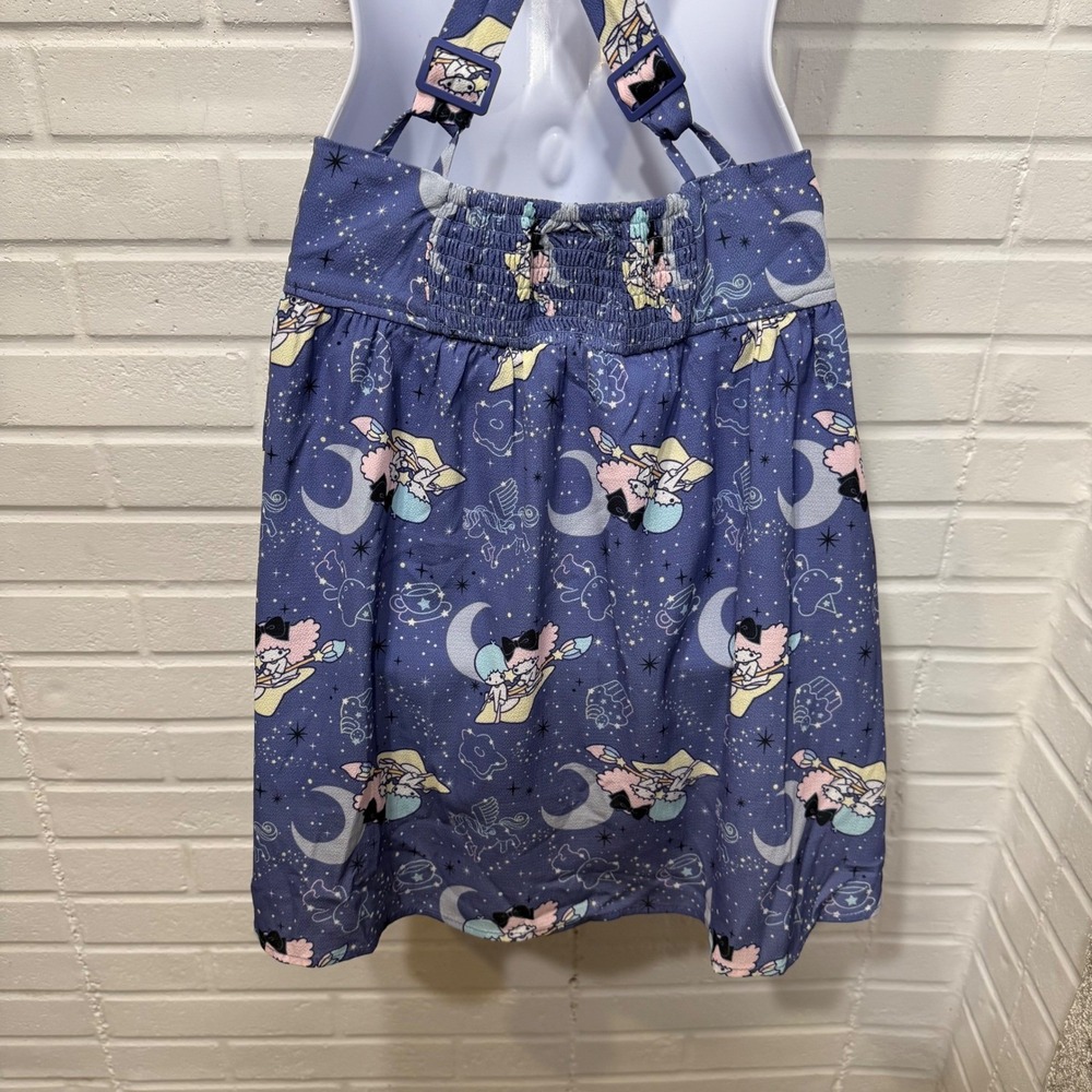 Little Twin Stars Celestial Night Suspender‎ Skirt Sanrio Purple Kiki Lala XS - Picture 7 of 14
